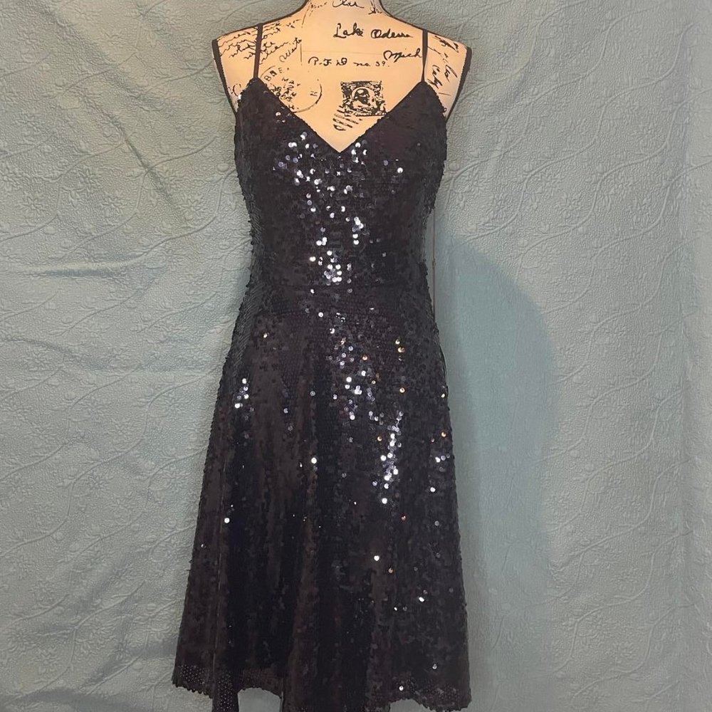 Navy Sequin Cocktail Dress - Vince Camuto